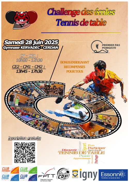Image de l'événement: Challenge des écoles : tennis de table