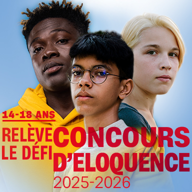 CONCOURS D’ÉLOQUENCE 2025-2026 – Inscrivez-vous dès maintenant !