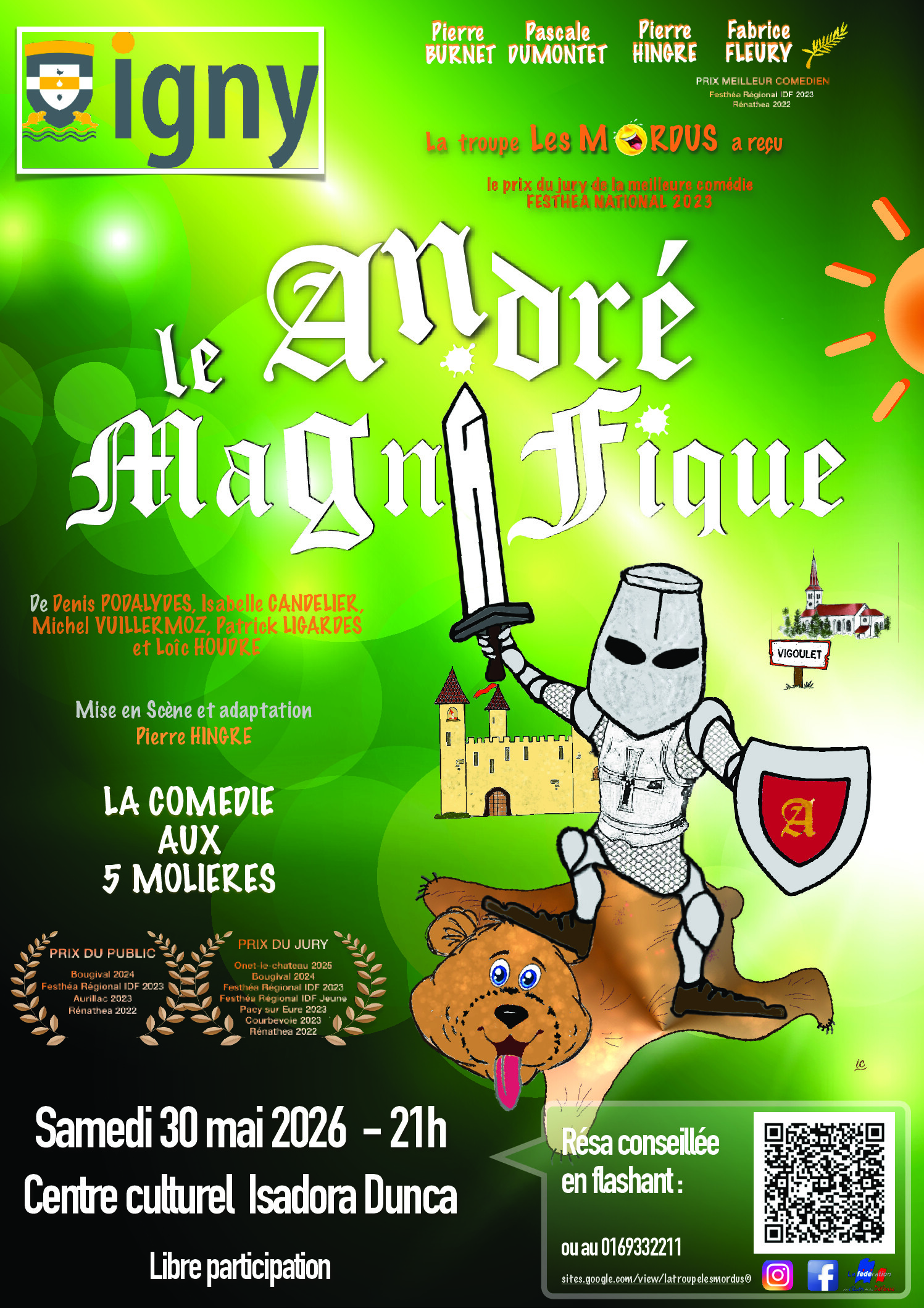 Image de l'événement: Théâtre :  » André le magnifique »