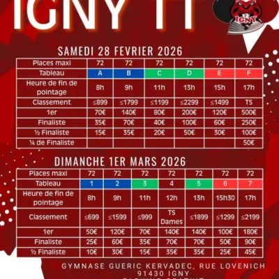 Tournoi national de tennis de table