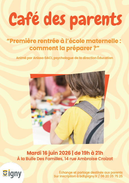 Image de l'événement: Café des parents : Première rentrée à l&rsquo;école maternelle, comment la préparer ?