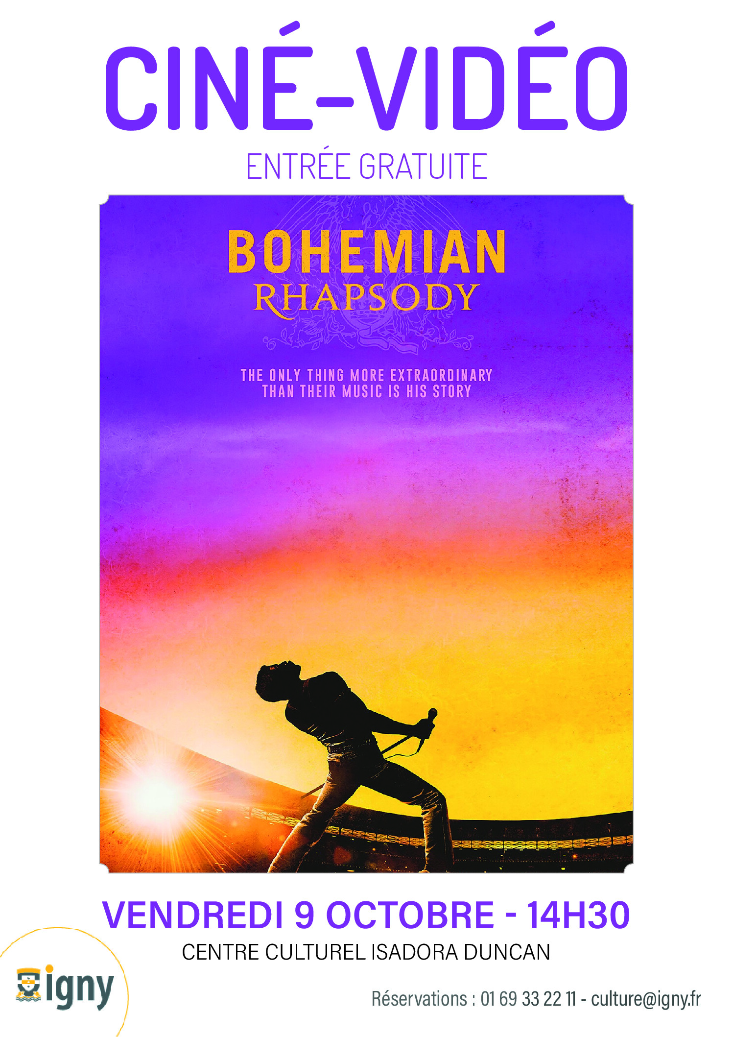 Image de l'événement: Ciné-vidéo : « Bohemian Rhapsody »