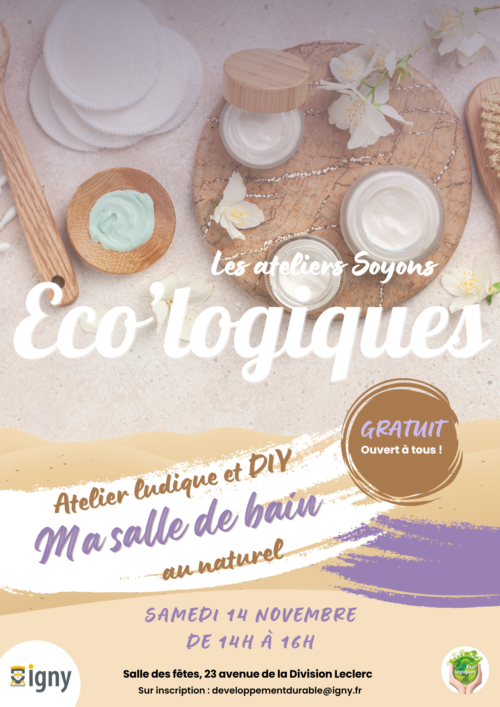 Image de l'événement: Atelier Soyons Éco&rsquo;logiques : Ma salle de bain au naturel