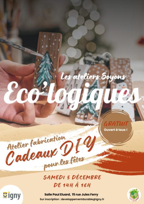 Image de l'événement: Atelier Soyons Éco&rsquo;logiques : Cadeaux DIY pour les fêtes